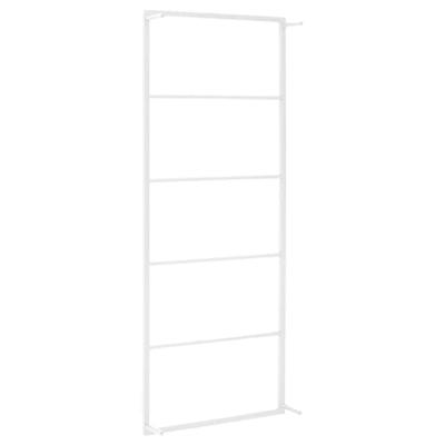 VidaXL Handdoekenrek wit 45x10x115 cm staal