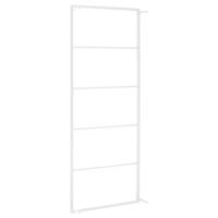 VidaXL Handdoekenrek wit 45x10x115 cm staal - thumbnail