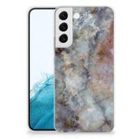 Samsung Galaxy S22 Plus | TPU | Siliconen hoesje | Marmer Grijs - thumbnail