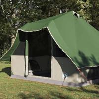 Familie Tipi Tent met dak Groen en Bruin 358 x 296 x 258 cm - thumbnail