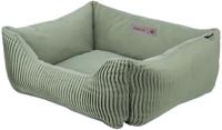 TRIXIE Hondenbed Marley 100 x 70 cm in salie - vierkante hondenmand voor grote honden - gezellige hondenmand met hoogwaardige canvas katoenen overtrek - zacht en wasbaar - 37692 - thumbnail