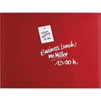 magnetoplan 13403006 Glazen magneetbord (b x h) 800 mm x 600 mm Rood - thumbnail