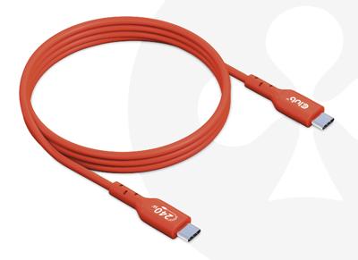 club3D CAC-1511 USB-C-kabel USB 2.0 USB-C stekker 1.00 m Oranje