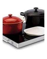 Fritel WT2478 Warmhoudplaat XXL 400W Zwart/Zilver - thumbnail