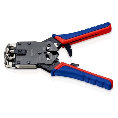 Knipex 97 51 12 SB Crimp Lever Pliers For Western Plugs Western Connector Rj10 (4-pin) 7.65 Mm, Rj11/12 (6-pin) 9.65 Mm; Rj45 (8-pin) 11.68 Mm Knipex 97 51 12 SB Crimp Lever Pliers For Western Plugs Western Connector Rj10 (4-pin) 7.65 Mm, Rj11/12 (6-pin) 9.65 Mm; Rj45 (8-pin) 11.68 Mm