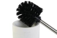 Toiletborstel DKD Home Decor 10 x 10 x 37 cm Cement Roestvrij staal Wit - thumbnail