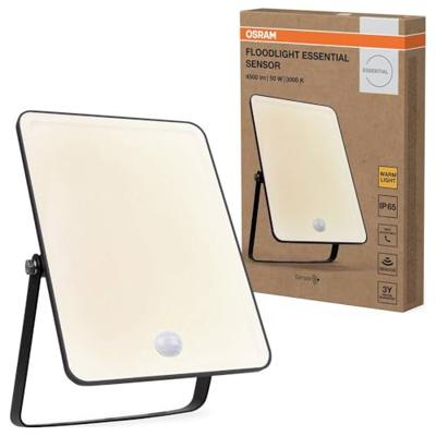 OSRAM HOMELIGHTING Floodlight Essential Sensor 50W 3000K 4099854430176 LED-buitenschijnwerper met bewegingsmelder 50.00 W Lichtkleur (naam): Warmwit OSRAM HOMELIGHTING Floodlight Essential Sensor 50W 3000K 4099854430176 LED-buitenschijnwerper met bewegingsmelder 50.00 W Lichtkleur (naam): Warmwit