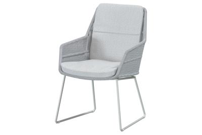 4SO Valencia dining tuinstoel rope Frozen frame Frost Grey