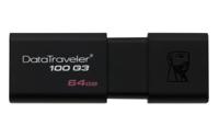 Kingston Technology DataTraveler 100 G3 USB flash drive 64 GB USB Type-A 3.2 Gen 1 (3.1 Gen 1) Zwart - thumbnail