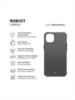 Black Rock Robust Carbon Cover Voor Apple IPhone 14 Plus Zwart - thumbnail