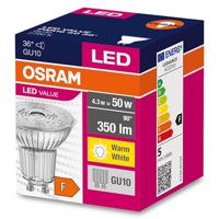 OSRAM HOMELIGHTING 4058075521681 LED-lamp Energielabel F (A - G) GU10 Reflector 4.3 W = 50 W Warmwit (Ø x h) 50 mm x 50 mm 1 stuk(s) - thumbnail
