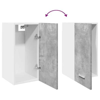 Hangkast 30x31x60 cm bewerkt hout betongrijs