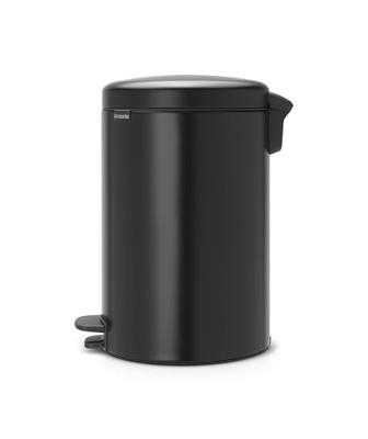 brabantia Newicon 114106 Pedaalemmer (groot) 20 l Staal (Ø x h) 290 mm x 467 mm Zwart Met voetpedaal 1 stuk(s)