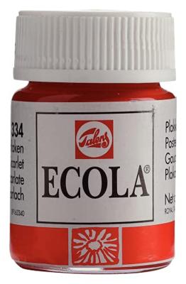 Bruynzeel Ecola plakkaatverf fles 16ml scharlaken 334 Bruynzeel Ecola plakkaatverf fles 16ml scharlaken 334