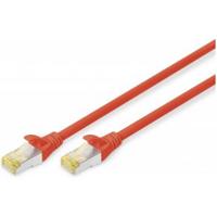 Digitus DK-1644-A-0025/R RJ45 Netwerkkabel, patchkabel CAT 6A S/FTP 0.25 m Rood Halogeenvrij, Verdraaide paren, Snagless, Vlambestendig 1 stuk(s) - thumbnail