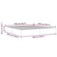 Ottoman bedframe zonder matras 180x200 cm fluweel lichtgrijs - thumbnail