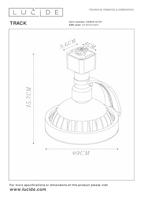 Lucide TRACK DORIAN Railspot - 1-fase Railsysteem / Railverlichting - 1xES111 - Wit (Uitbreiding) - thumbnail
