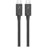 Renkforce RF-5235980 Thunderbolt-kabel Thunderbolt 4 Thunderbolt (USB-C) stekker, Thunderbolt (USB-C) stekker 0.80 m Zwart Afgeschermd (dubbel) - thumbnail