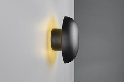 Trio Zwarte wandlampDavey Ø 15cm - R24431132