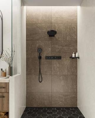 Hansgrohe RainSelect thermostaat inbouw voor 2 functies, mat zwart Hansgrohe RainSelect thermostaat inbouw voor 2 functies, mat zwart
