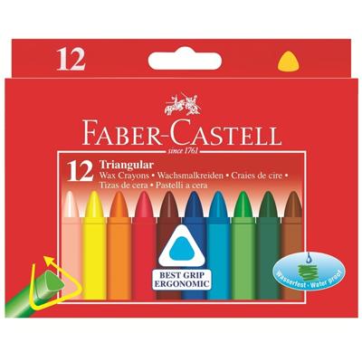 Waskrijt faber-castell driehoekig ass