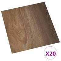 VidaXL Vloerplanken 20 st zelfklevend 1,86 m² pvc bruin - thumbnail