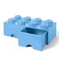 Room Copenhagen LEGO Brick Drawer 8 Licht blauw opbergdoos - thumbnail