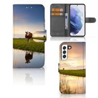 Samsung Galaxy S22 | Telefoonhoesje | Met pasjeshouder | Koe - thumbnail