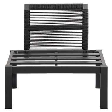 Loungestoel middenelement Ardeche - grijs - 78x72x66 cm