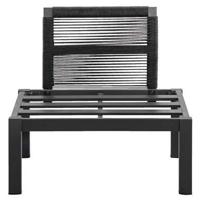 Loungestoel middenelement Ardeche - grijs - 78x72x66 cm - thumbnail