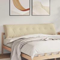 Rugkussen Crme 200 x 50 cm Microvezel Stof - thumbnail