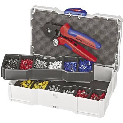 Knipex 97 90 09 Krimptang Adereindhulzen 0.08 tot 10 mm² Incl. assortiment adereindhulzen in koffer