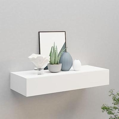VidaXL Wandschap met lade 60x23,5x10 cm mdf wit