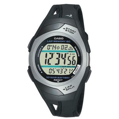 Horlogeband Casio STR-300C-1V Kunststof/Plastic Zwart 16mm