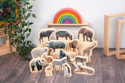 Tickit Houten Blokken Wilde Dieren