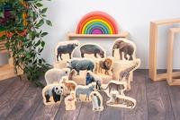 Tickit Houten Blokken Wilde Dieren - thumbnail