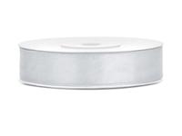 Satijnlint Zilver 12mm/25m - thumbnail