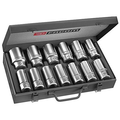 Facom set lange 6-kantdoppen van 22 tot 42 mm - K.405E