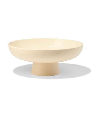 HEMA Schaal op voet ⌀30x12cm keramiek zand (creme)
