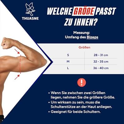 Thuasne Sport Schouderbrace - S - Universeel - Zwart - thumbnail