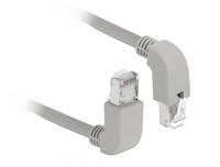 Delock 85861 RJ45 Netwerkkabel, patchkabel CAT 6 S/FTP 0.50 m Grijs 1 stuk(s) - thumbnail