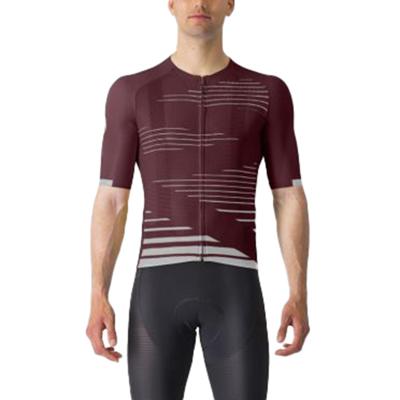 Castelli Climber's 4.0 korte mouw fietsshirt rood/grijs heren M