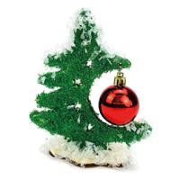 Beleduc Houten knutsel kerstboom met kerstbal - thumbnail