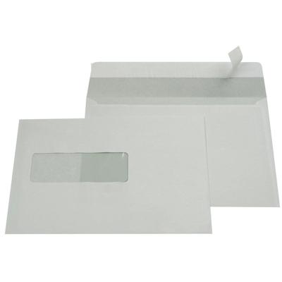 Gallery enveloppen ft 156 x 220 mm, venster links, stripsluiting, binnenzijde grijs, 500 stuks Gallery enveloppen ft 156 x 220 mm, venster links, stripsluiting, binnenzijde grijs, 500 stuks