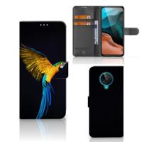 Xiaomi Poco F2 Pro | Telefoonhoesje | Met pasjeshouder | Papegaai - thumbnail