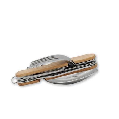 Houten Campingbestek