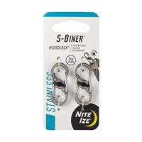 NITE Ize NI-LSBM-11-2R3 Karabijn MicroLock S-Biner 2 35 mm x 15 mm x 7 mm 2 stuk(s) - thumbnail