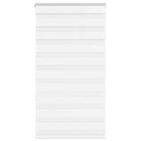 VidaXL Zebra blind 70x100 cm stofbreedte 65,9 cm polyester wit - thumbnail