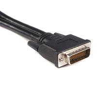 Startech DMSDVIDVI1 20cm LFH59 DMS-59 naar Dual DVI-D (DMS59 stekker, 2x DVI-D female aansluiting, dubbele kop) zwart - thumbnail