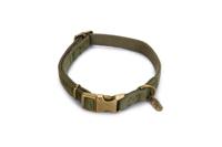 Designed by Lotte Velura - Hondenhalsband - Fluweel - Groen - 35- 50cmx20mm - thumbnail